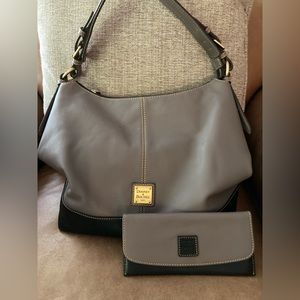 Dooney & Bourke Sophie Hobo bag including a matching bonus card wallet!